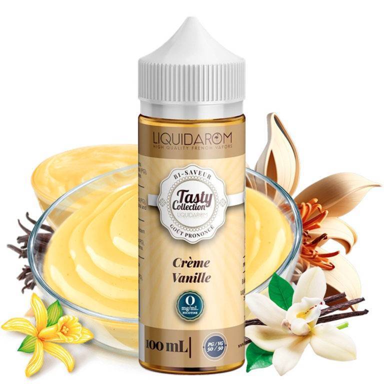 eliquide creme vanille shortfill format tasty by liquidarom 100ml2