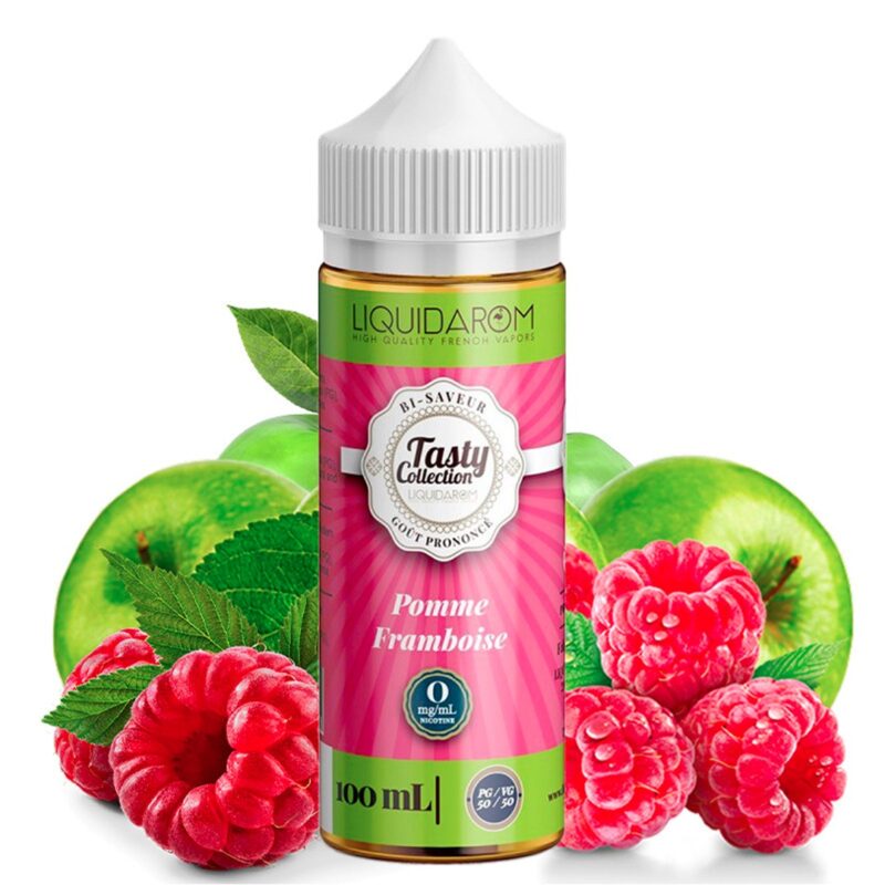 eliquide pomme framboise shortfill format tasty by liquidarom 100ml2