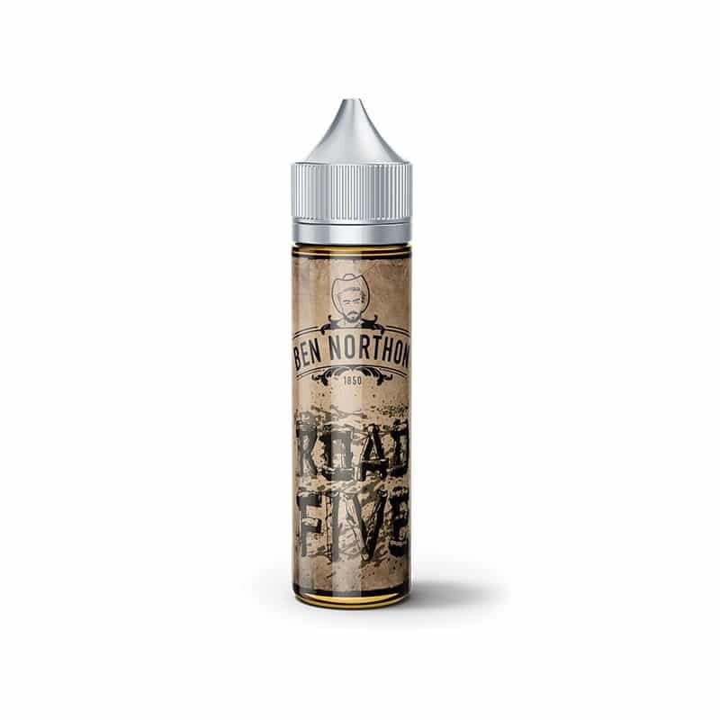 Une bouteille de Ben Northon - Indian Spirit E-Liquide avec une étiquette dessus.