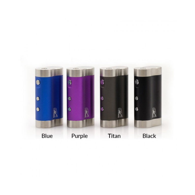 Un groupe de e-cigs de différentes couleurs, dont les Dicodes - Dani Mini 80W, sur fond blanc.