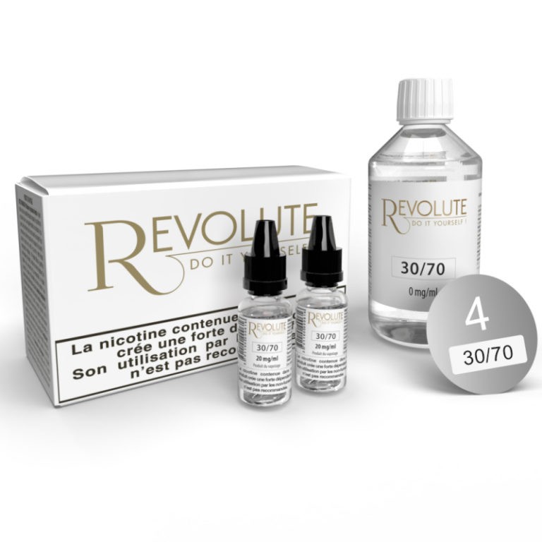 Revolute - Pack Base 100ml DIY - Eliquide Révolution.