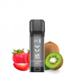 Un e-liquide ELF BAR - Elfa Cartouche Scellée, aux arômes de fraise et de kiwi, affiché sur fond blanc.