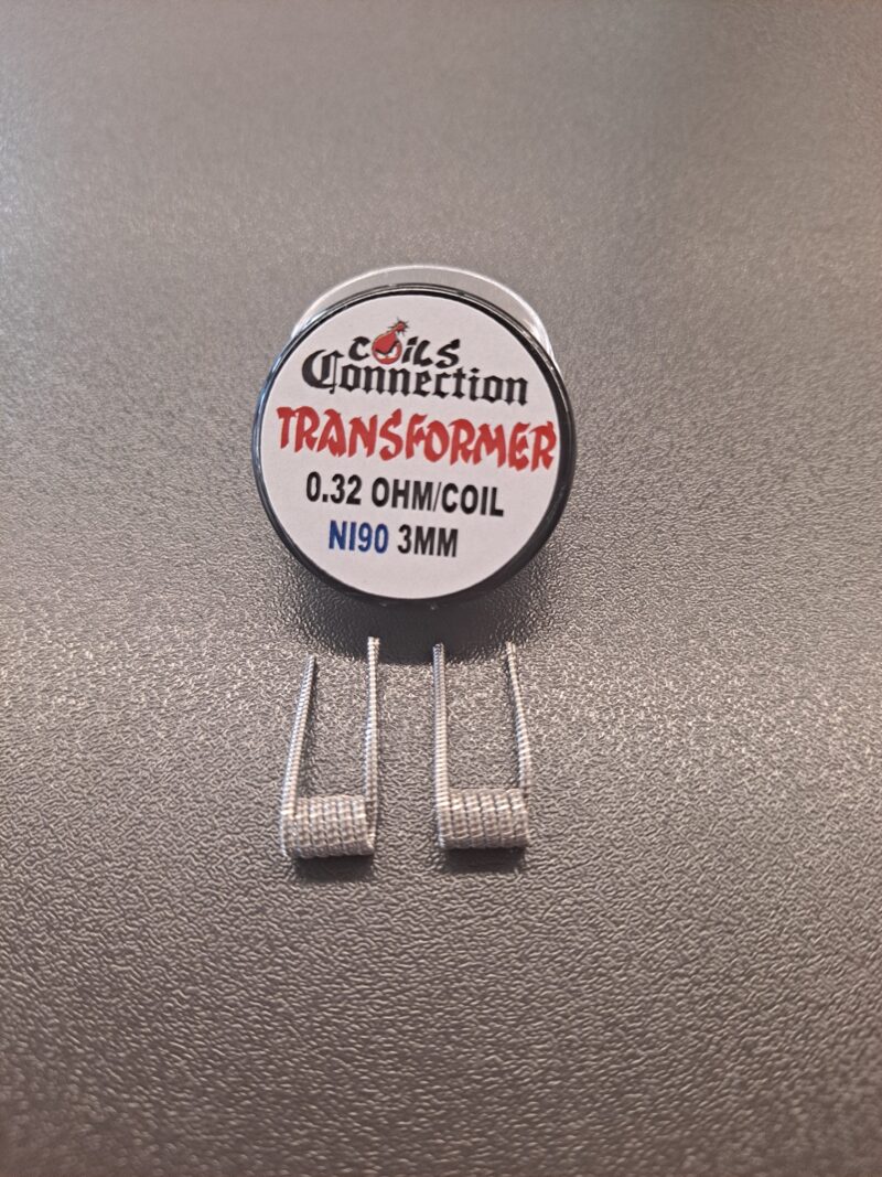 Une paire de bobines de connexion de bobine - Transformateur avec le mot « rebright » dessus, mettant en valeur la connexion de la bobine.