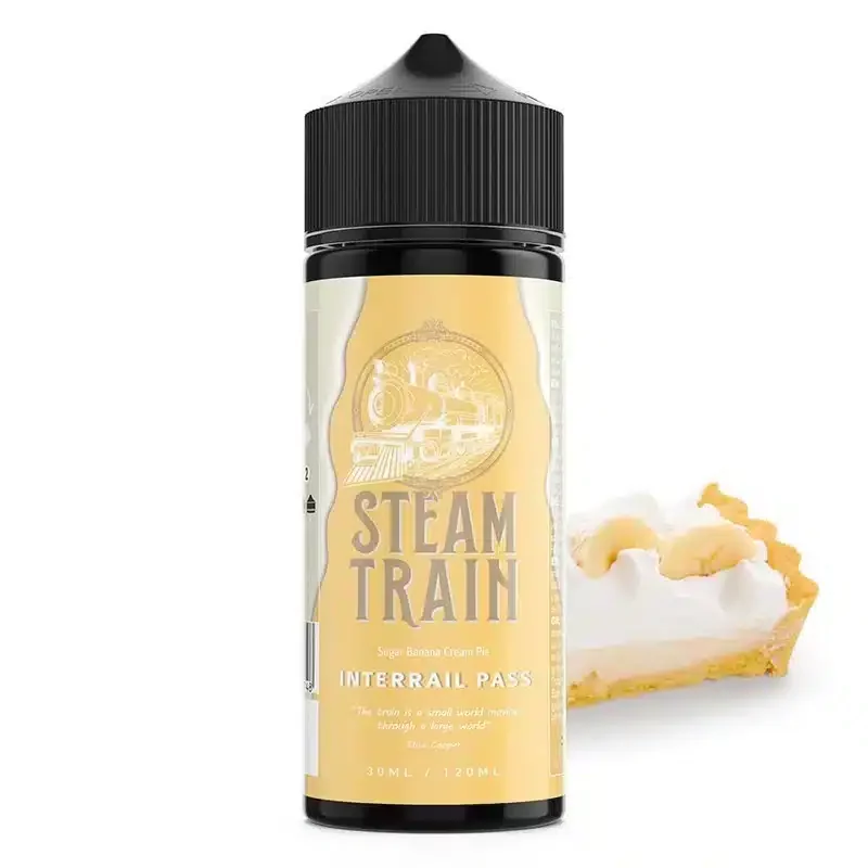 Le populaire e-liquide Steam Train - Interrail Pass 100 ML est un incontournable pour tous les amateurs de vape. Plongez dans l'univers riche et savoureux des trains à vapeur avec ce e-liquide premium. Fabriqué avec