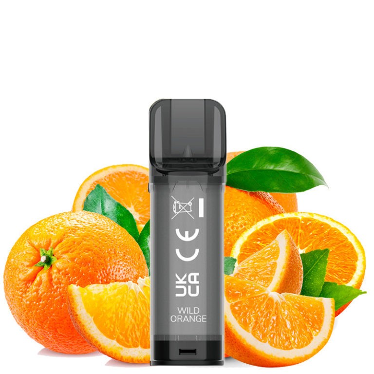 Une e-cigarette au goût d'orange infusée de tranches piquantes d'orange sauvage, présentée par ELF BAR.