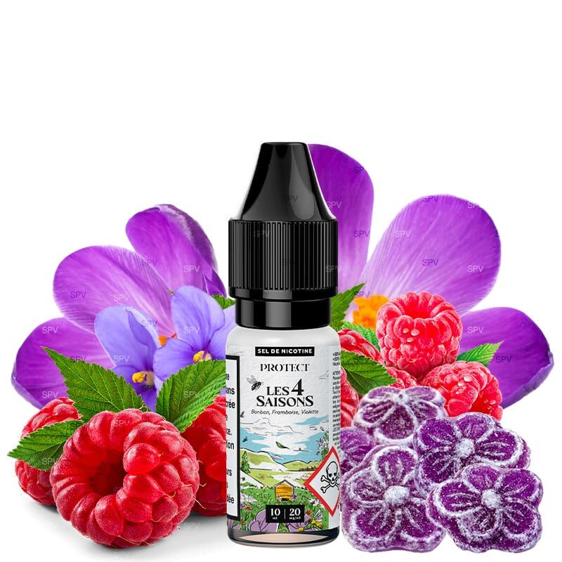 Protect Les 4 Saisons Printemps - Bonbon Framboise Violette 10 ml E-Liquide