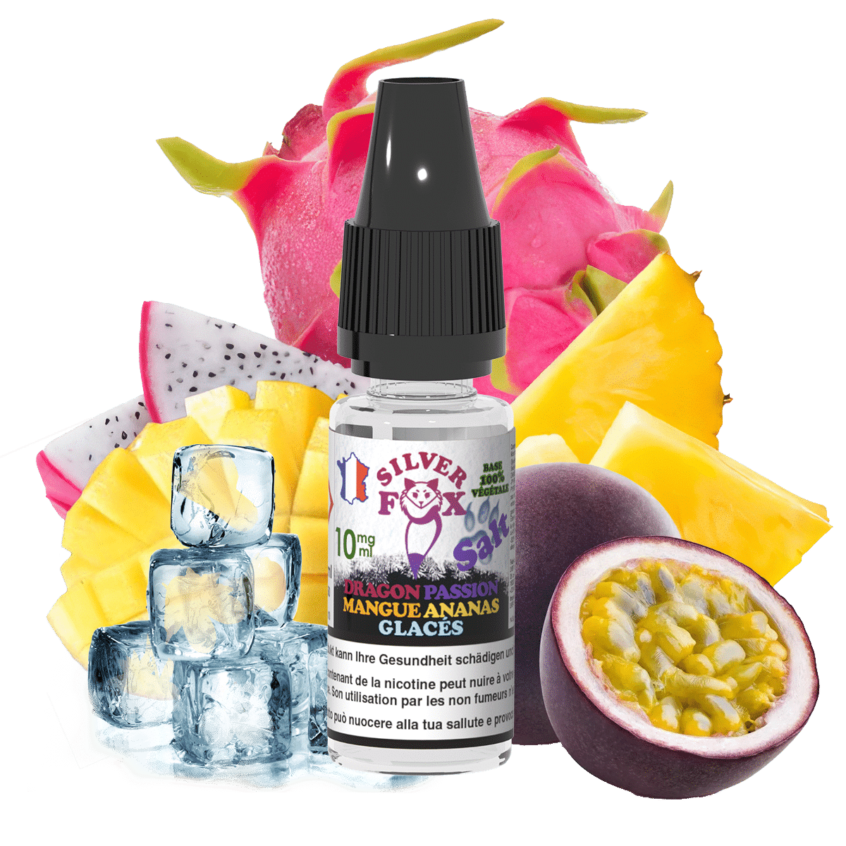 Vaping In Paris Silver Fox - Dragon Passion SELS 10 ML E-Liquide