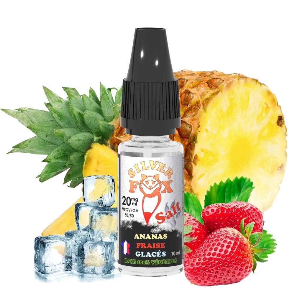 Vaping In Paris Silver Fox - Ananas Fraise SELS 10 ML E-Liquide
