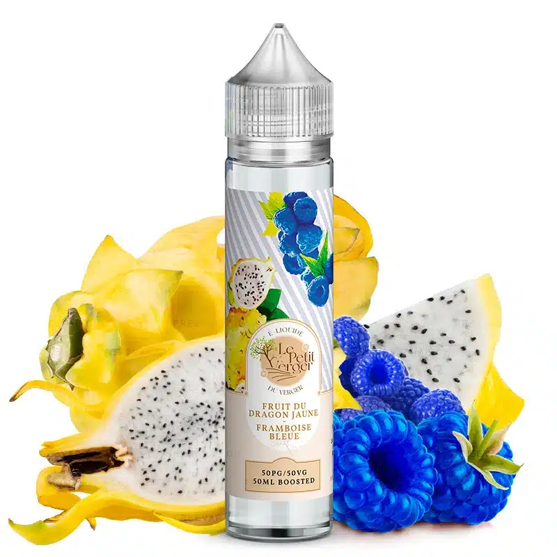 Le Petit Verger Fruit du Dragon Jaune Framboise Bleue E-Liquide