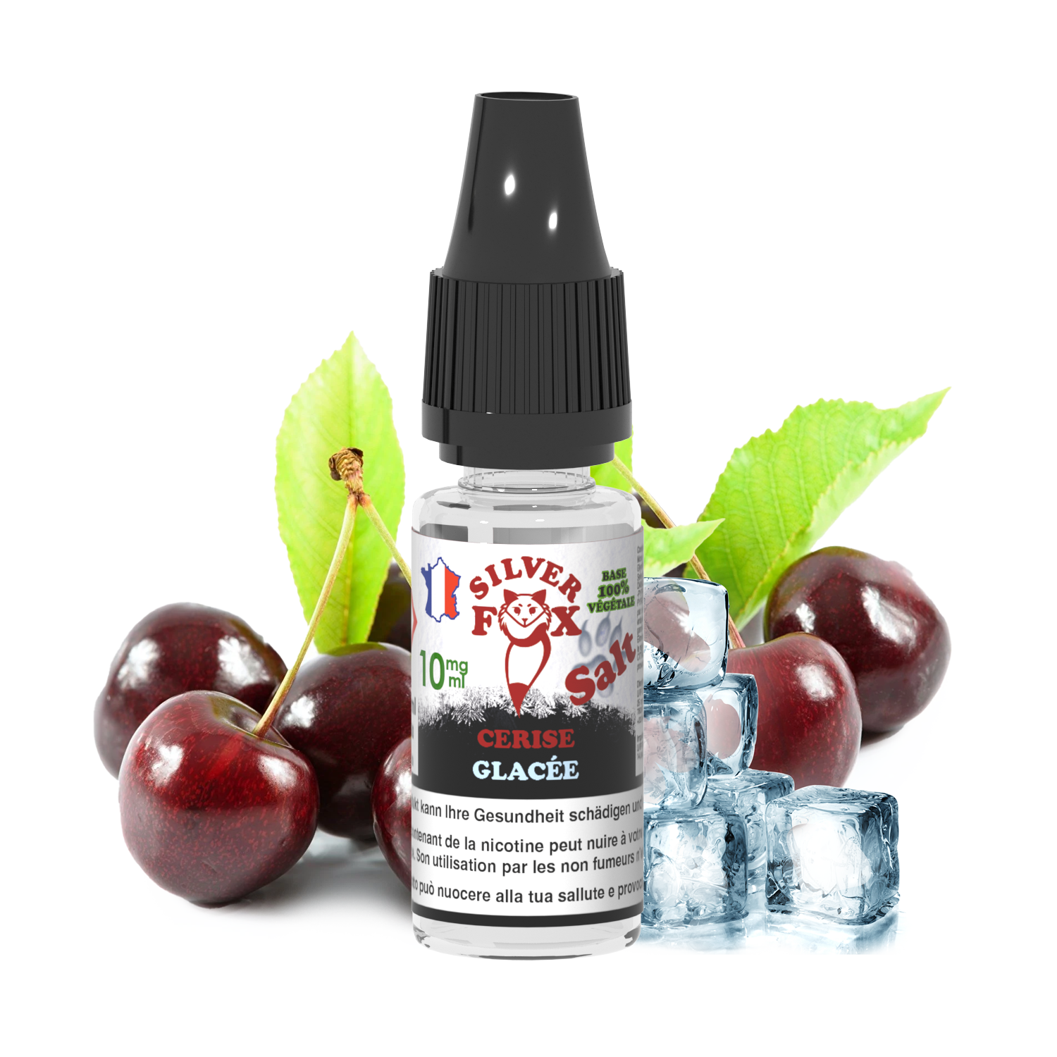 Vaping In Paris - Silver Fox - Cerise Glacée SELS 10 ml E-Liquide