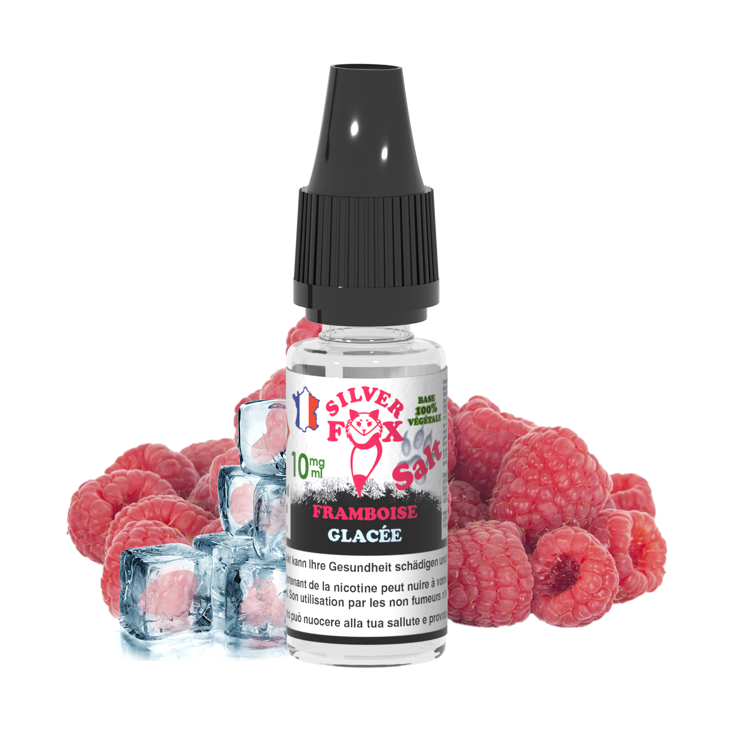 Vaping In Paris - Silver Fox - Framboise Glacée SELS 10 ml E-Liquide