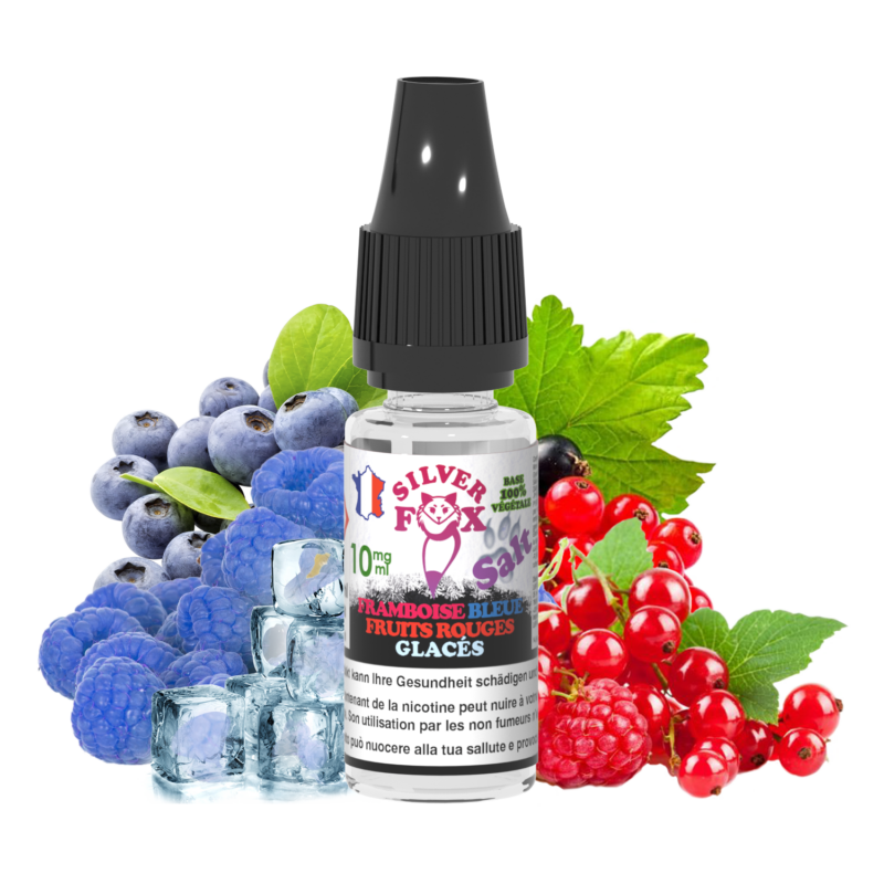 Vaping In Paris - Silver Fox - Framboise Bleue Fruits Rouges SELS 10 ml E-Liquide