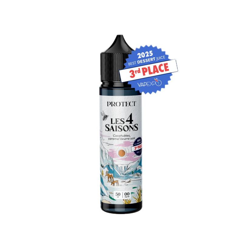 Protect - Les 4 Saisons Hiver - Cacahuète Caramel Beurre Salé 50 ml / 75 ml Protect - Les 4 Saison Hiver - Cacahuète Caramel Beurre Salé 50 ml / 75 ml