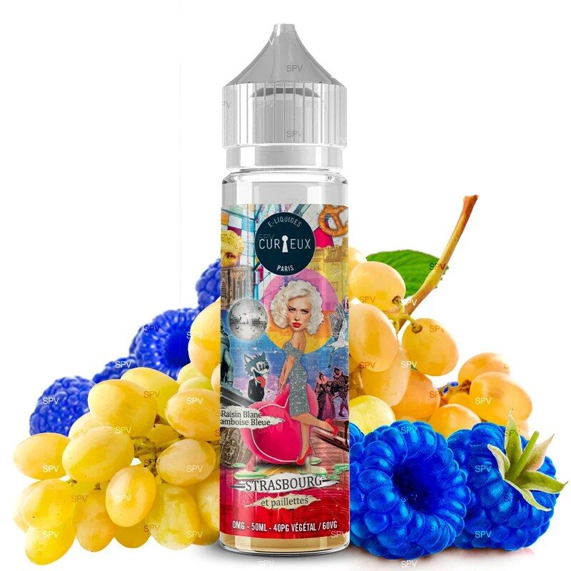Curieux - Strasbourg et Paillettes 50 ml / 70 ml E-Liquide Curieux - Strasbourg et Paillettes 50 ml / 70 ml E-Liquide