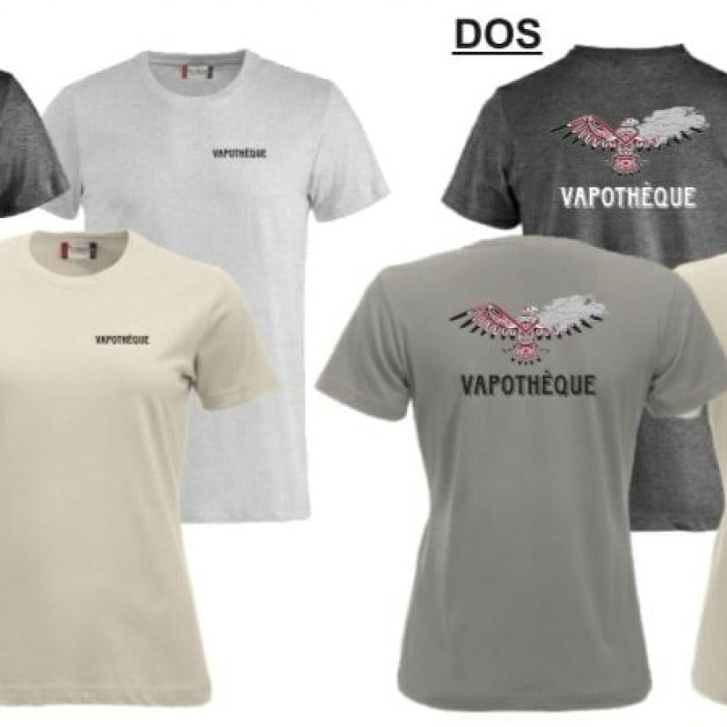 T-shirt Vapothèque Homme - Couleur Anthracite