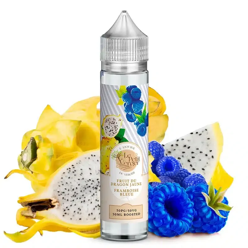 Le Petit Verger Fruit du Dragon Jaune Framboise Bleue E-Liquide