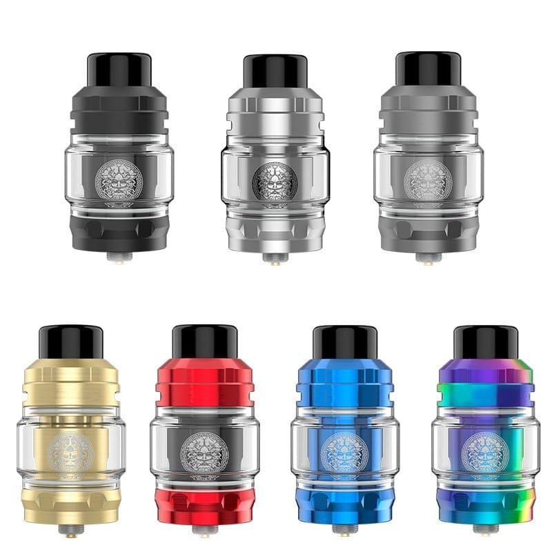 Ein Set von Geekvape - Zeus SubOhm Tanks in verschiedenen Farben.